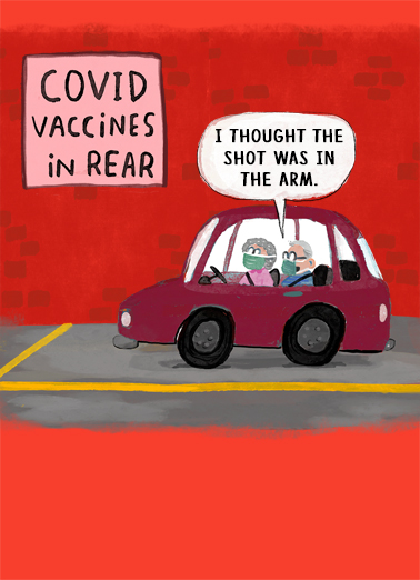 Vaccine in Arm Valentine's Day Card Cover