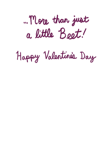 Val Beet Valentine's Day Card Inside