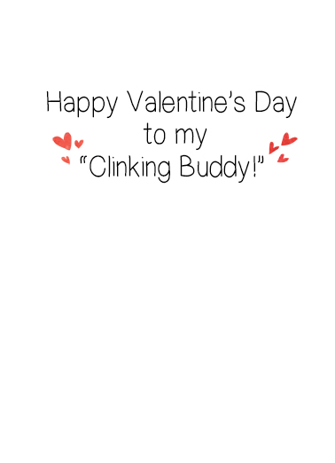 Val Clinking Buddies Galentine's Day Ecard Inside