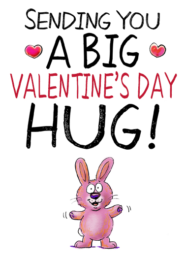 Val Day Hug Valentine's Day Ecard Cover