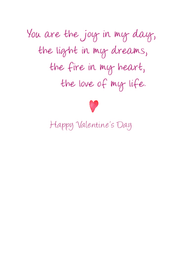 Val Forever Rose Valentine's Day Ecard Inside