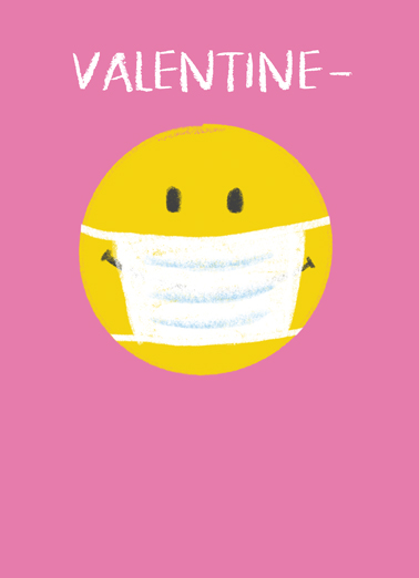 Val Smiley Mask Valentine's Day Card Cover