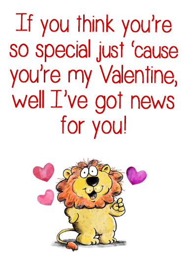 Val So Special Valentine's Day Ecard Cover