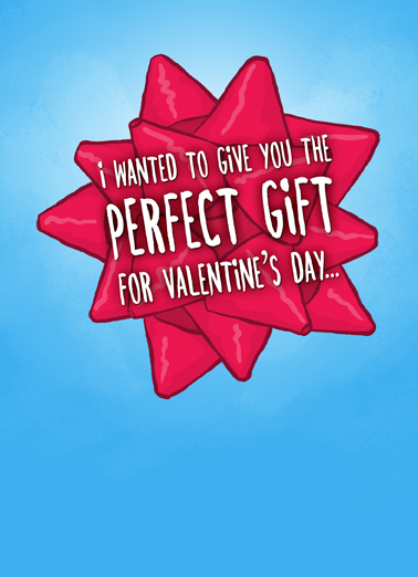 Valentine Bow Valentine's Day Ecard Cover