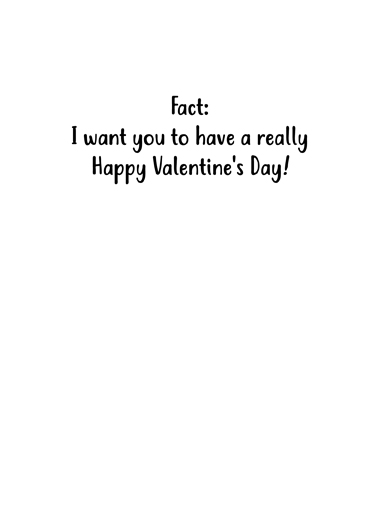 Valentine Facts Valentine's Day Ecard Inside