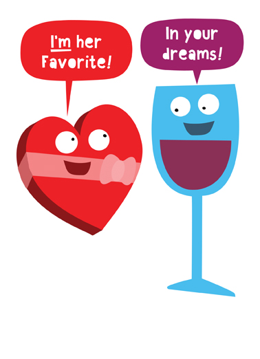 Valentine Favorite Wine Ecard Cover