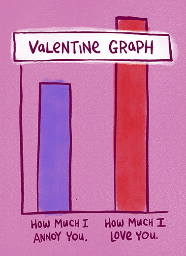 Valentine Graph Valentine's Day Card Cover