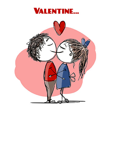 Valentine I Love Us Valentine's Day Card Cover