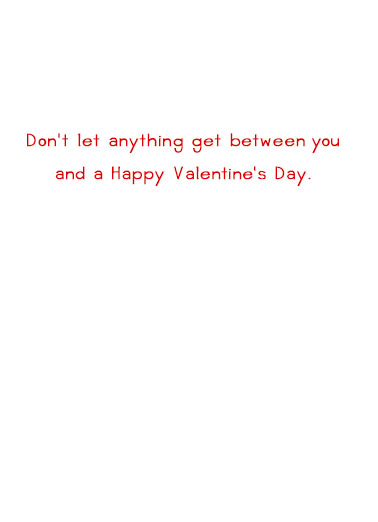 Valentine Mask Straw Pandemic Card Inside