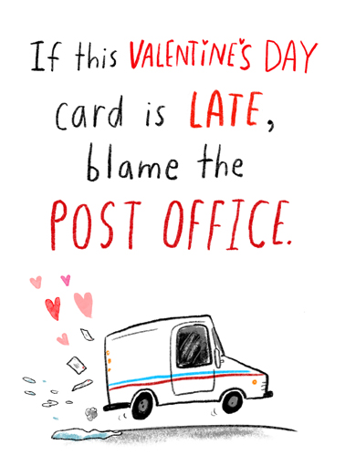 Valentine Post Office Valentine's Day Card Cover