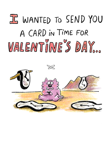 Valentine Quarantine Time Valentine's Day Card Cover