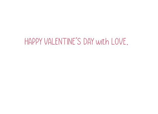 Valentine Rainbow Heartfelt Ecard Inside