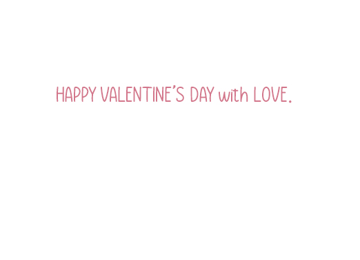 Valentine Rainbow Valentine's Day Ecard Inside