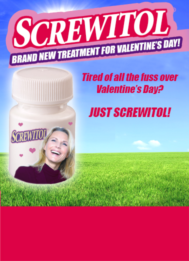 Valentine Screwitol Valentine's Day Card Cover