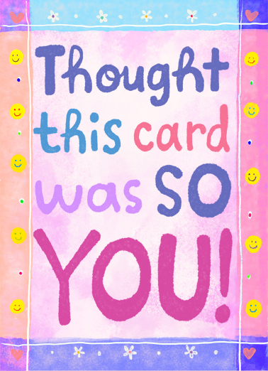 Valentine is So You Thinking of You Card Cover