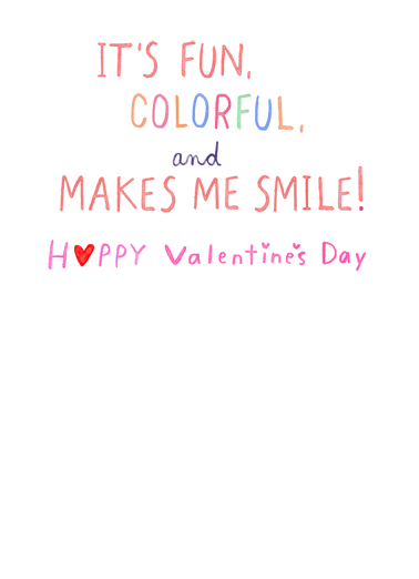 Valentine is So You Compliment Ecard Inside