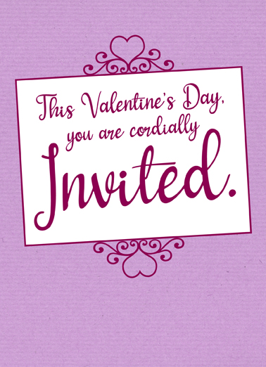 Valentine's Day Invite Dirty Card Cover