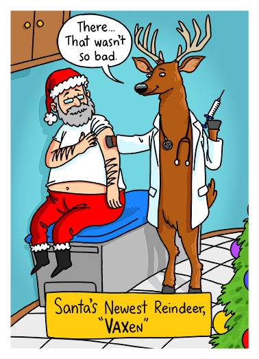 Vaxen - Funny Christmas Card to personalize and send.