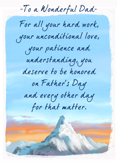 Very Special Dad Father's Day Ecard Cover