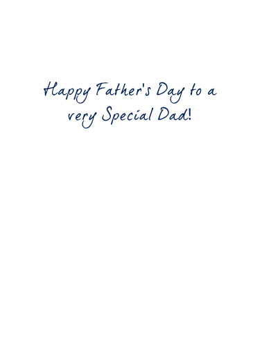 Very Special Dad Father's Day Card Inside