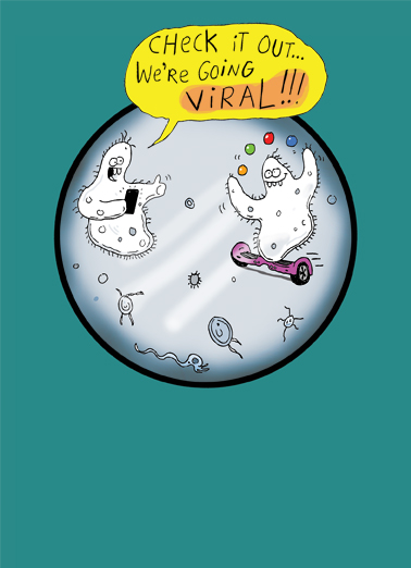 Viral 5x7 greeting Card Cover