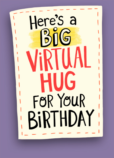 Virtual Hug Coupon Birthday Ecard Cover