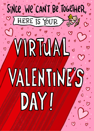 Virtual Val Illustration Ecard Cover