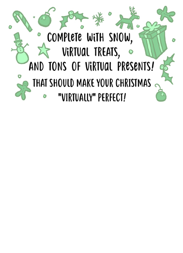 Virtual Xmas Party Christmas Ecard Inside