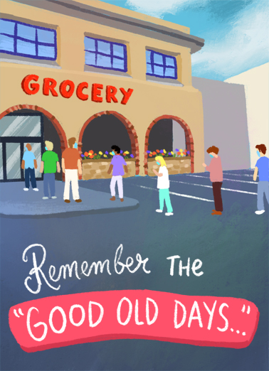 Waiting in Line  Ecard Cover