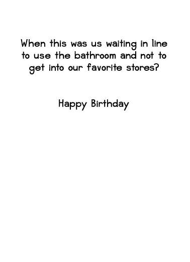 Waiting in Line  Ecard Inside