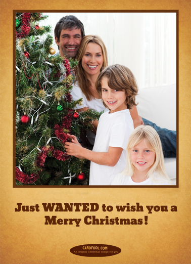 Wanted-vert Christmas Card Inside
