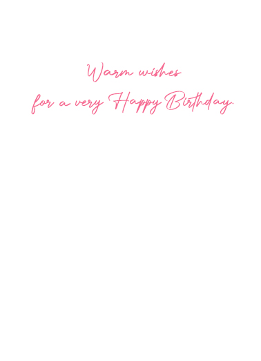 Warm Spring March Birthday Ecard Inside