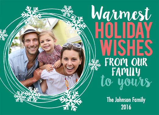 Warmest Holiday Wishes Upload Christmas Ecard Cover