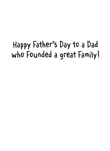 Washington Dad Father's Day Ecard Inside