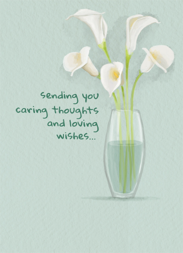 Watercolor Lily Sympathy Card Cover