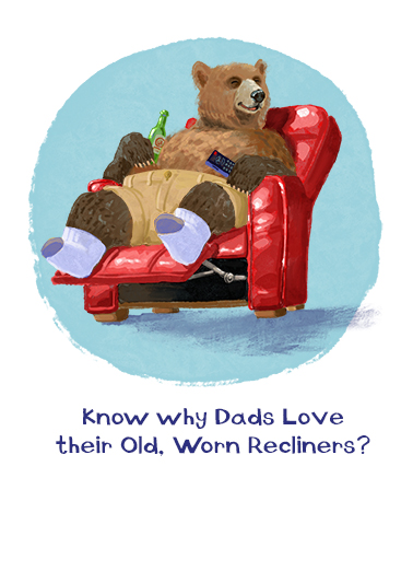 Way Back Father's Day Card Cover
