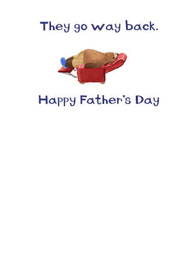 Way Back Father's Day Ecard Inside