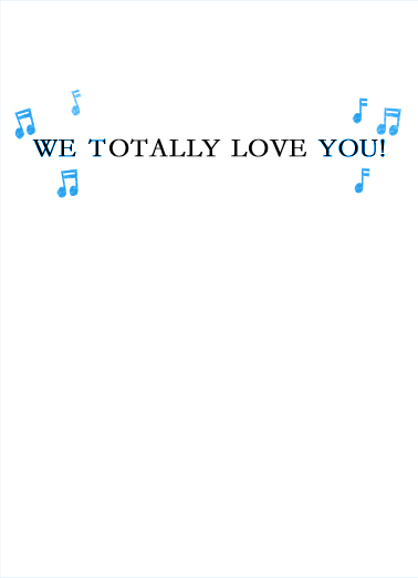 We Totally Love You NY Kevin Card Inside