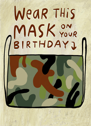 Wear This Mask Face Mask Card Cover