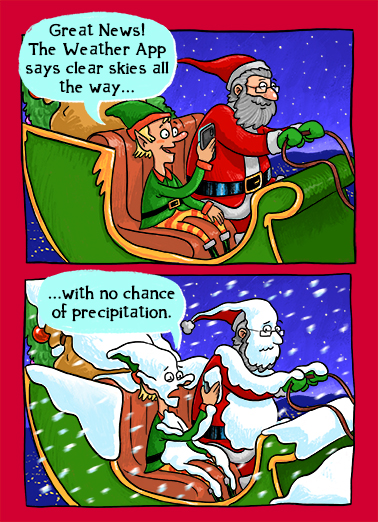 Weather App Christmas Card Cover