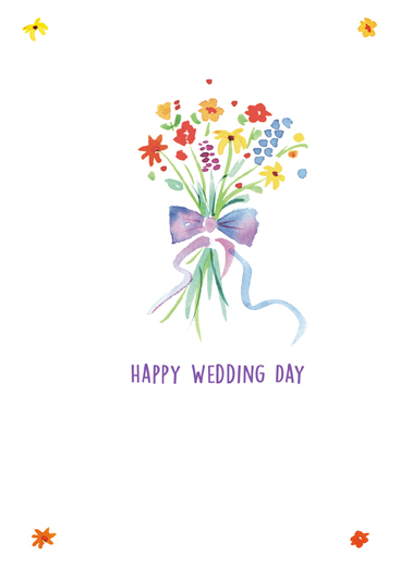 Wedding Bouquet  Card Cover