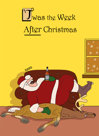 Week After Christmas New Year's Card Cover