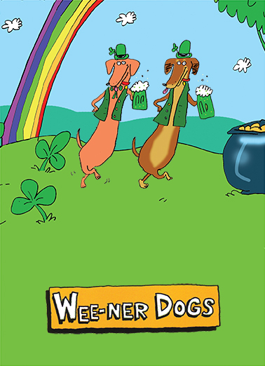 Weener Dogs Cartoons Ecard Cover