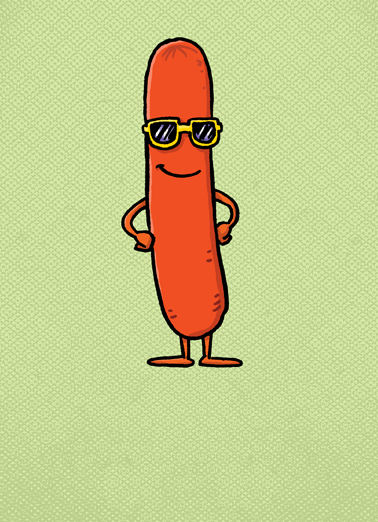 Weiner Dad Illustration Ecard Cover