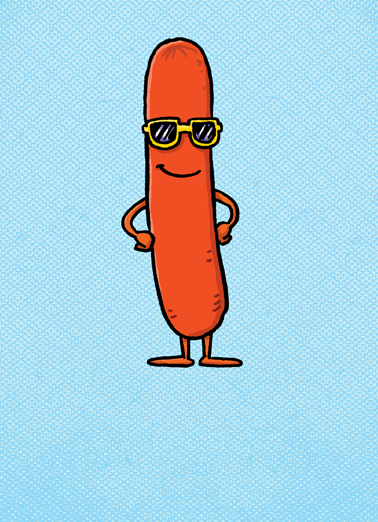 Weiner Hot Dog Funny Card Cover