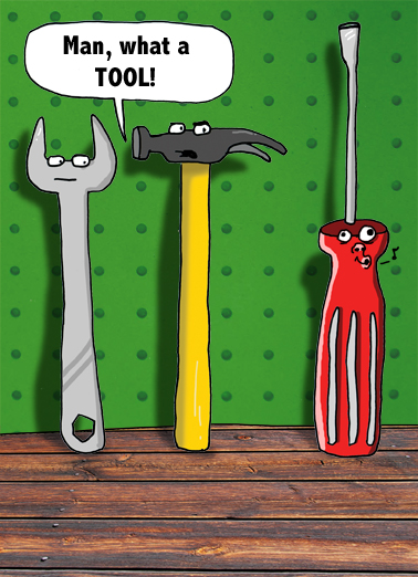 What A Tool Jokes Ecard Cover