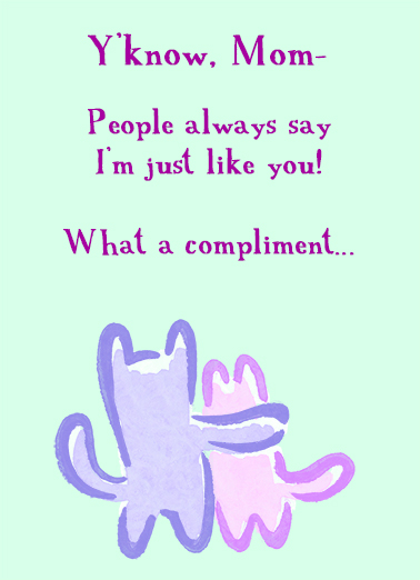 What a Compliment Humorous Ecard Cover