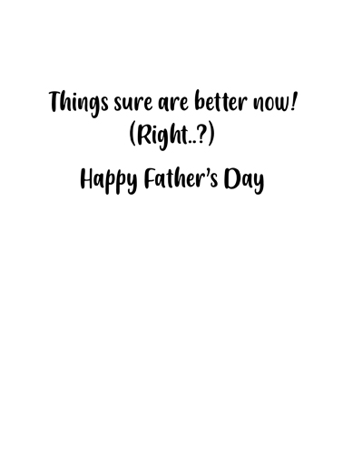 When I was a Teenager Father's Day Ecard Inside
