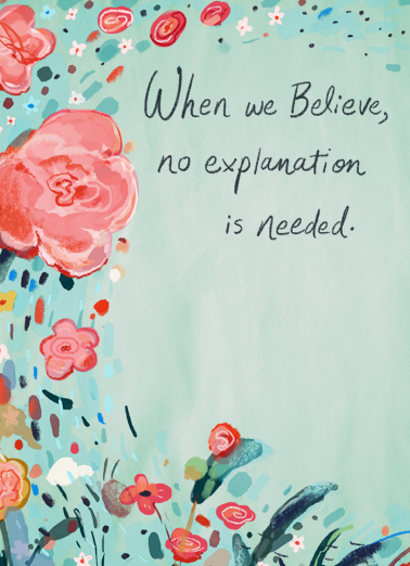 When We Believe Flowers Ecard Cover