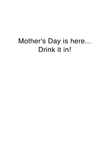 Whistler's Mother Drinking Ecard Inside